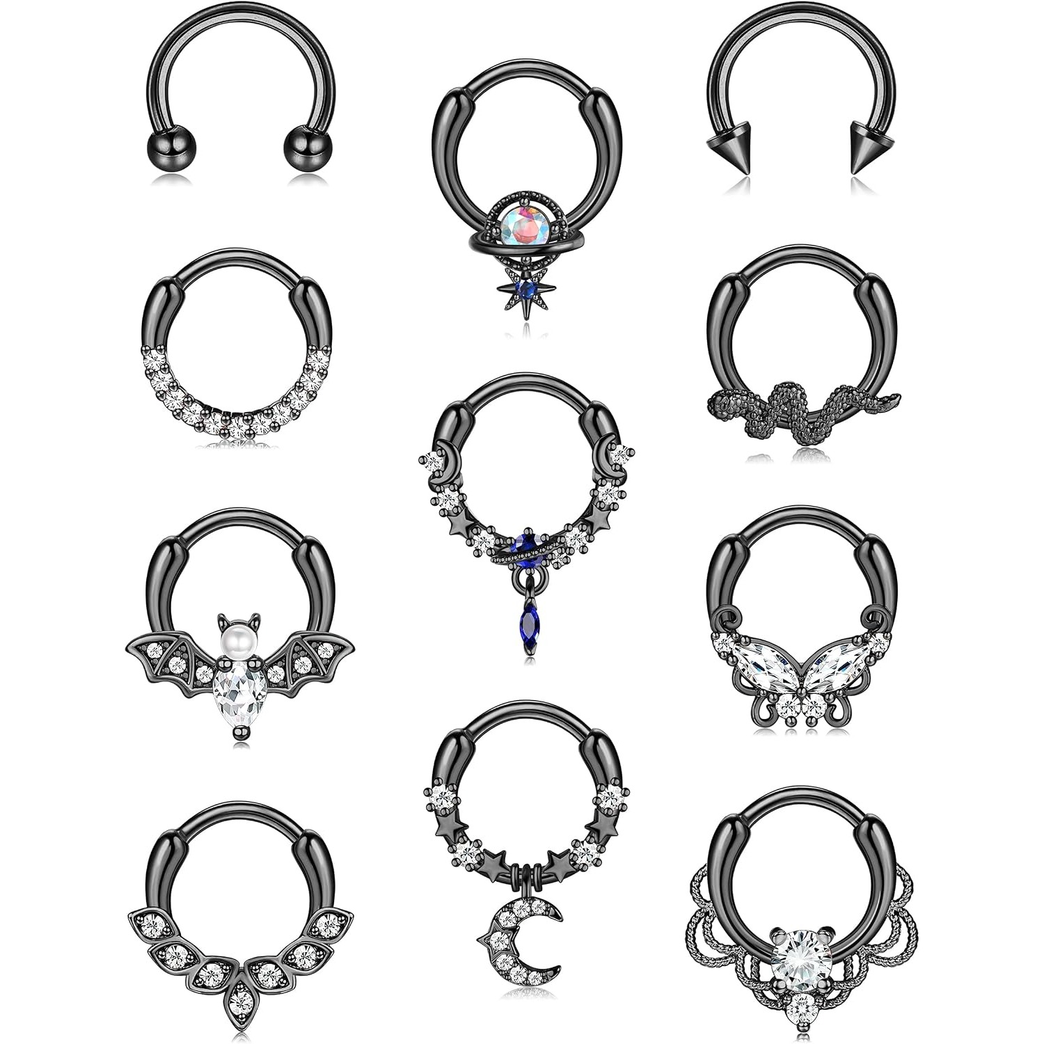 Body Jewelry For Sensitive Skin - حلقات فاصل الأنف من فاساكو، مجوهرات