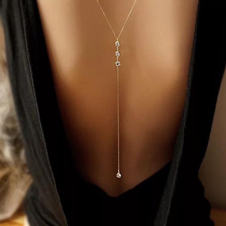 Body Jewelry - جديد حجر الراين مثير المرأة عودة