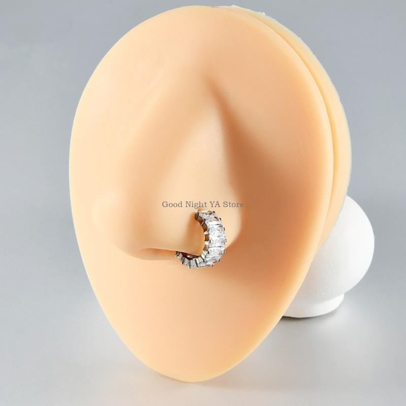 Body Jewelry For Sensitive Skin - الأنف الحاجز الدائري الفرسات الأذنين الغضروف
