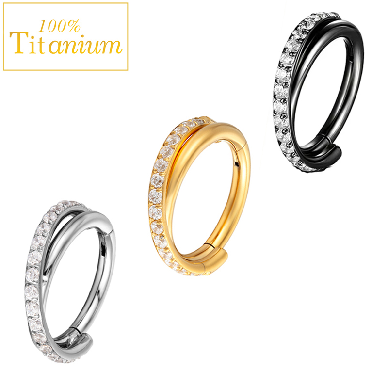 Clicker Ring Seamless - حلقة أذن مفصلية من التيتانيوم G23