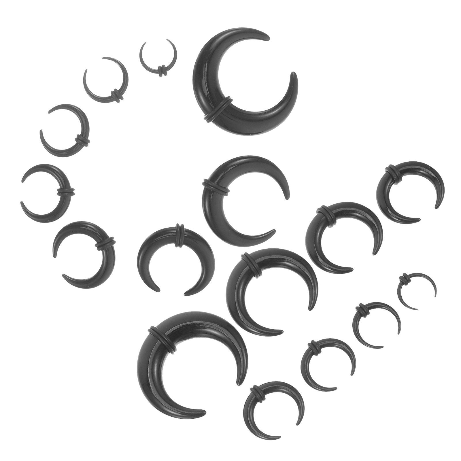Body Jewelry For Sensitive Skin - مجموعة من 16 قطعة من حلقات
