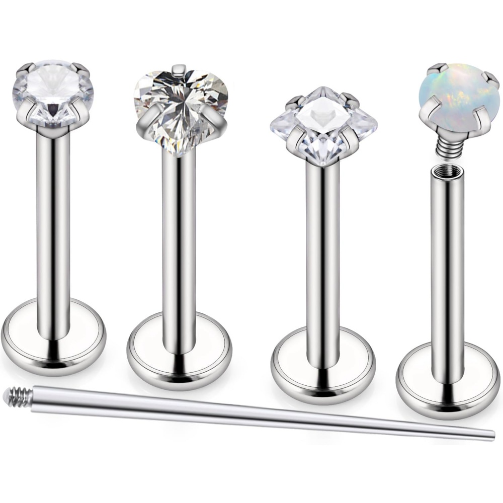 Body Jewelry For Sensitive Skin - 16G الفولاذ المقاوم للصدأ حلقات الأنف
