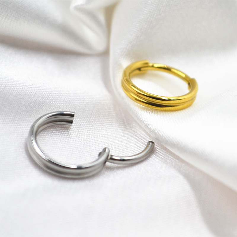 Clicker Ring Seamless - 20 قطعة 316L الفولاذ المقاوم للصدأ