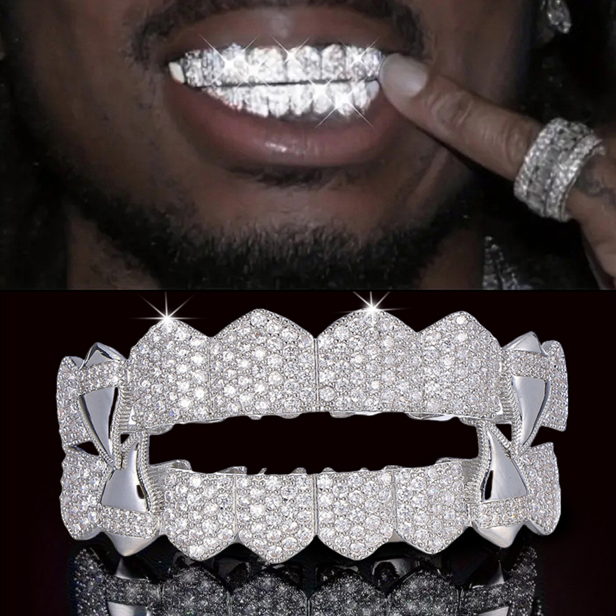 Body Jewelry For Men - RACHELZ مختلط 8/8 أعلى أسفل مثلج