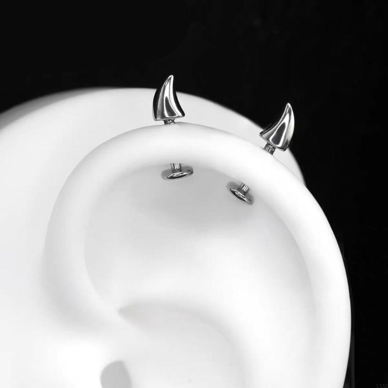 Body Jewelry For Sensitive Skin - أنيق الشيطان المسامير أقراط مقاومة الأكسدة
