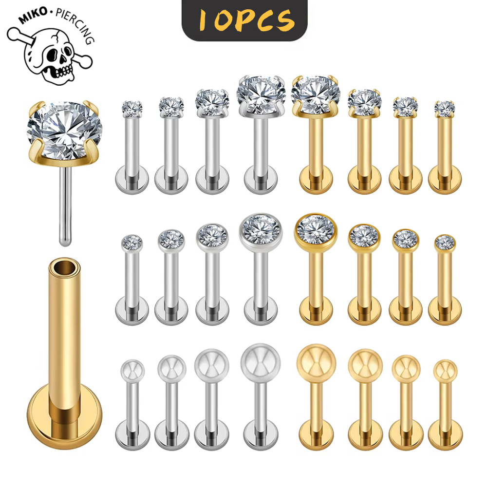 Zoor Body Jewelry - 10 قطع من مجوهرات التيتانيوم G23