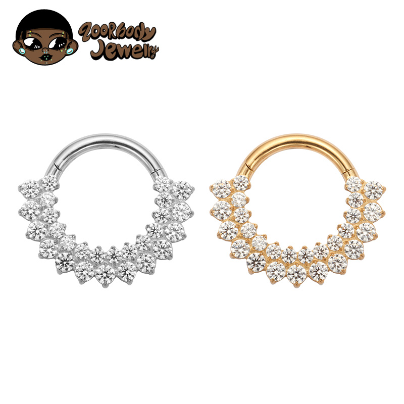 Zoor Body Jewelry - ASTM F136 التيتانيوم الفرس الحاجز الأنف