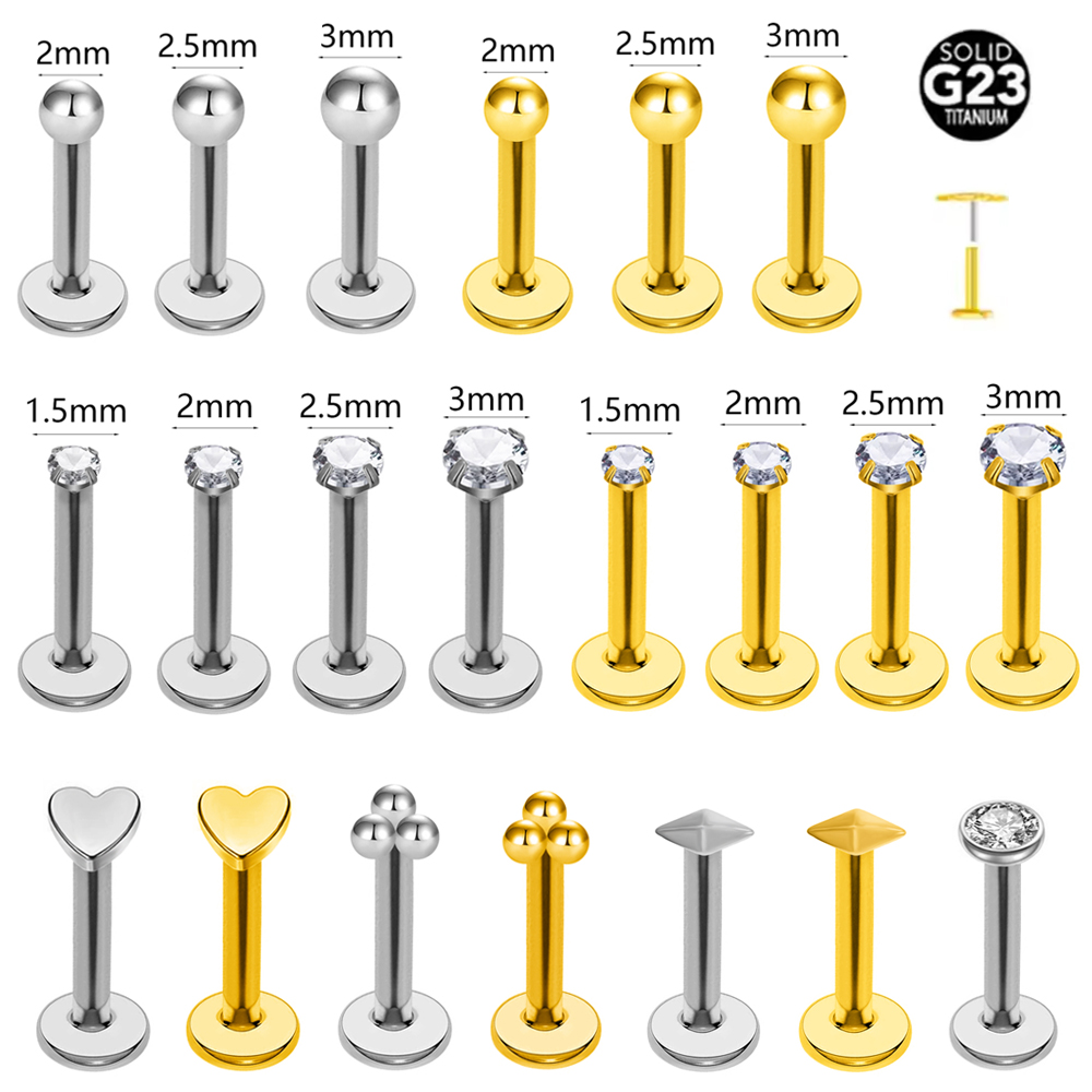 Zoor Body Jewelry - ASTM F136 G23 التيتانيوم الكرة الزنمة