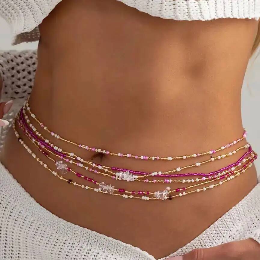 Body Jewelry - مجموعة من 6 قطع سلاسل خصر