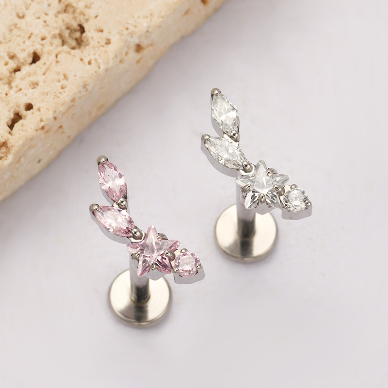 ASTM F136 كوكبة التيتانيوم نجم - مراجعة Zoor Body Jewelry وسعره