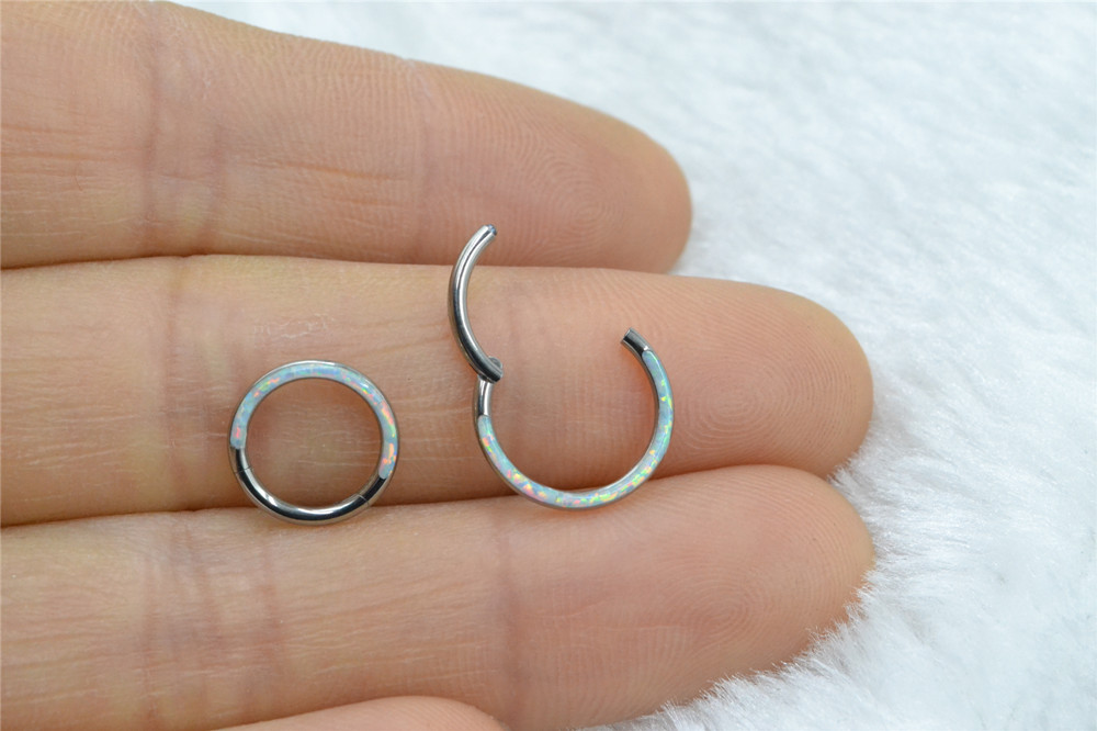 10 قطعة/الوحدة G23 التيتانيوم  - مراجعة Clicker Ring Seamless وسعره