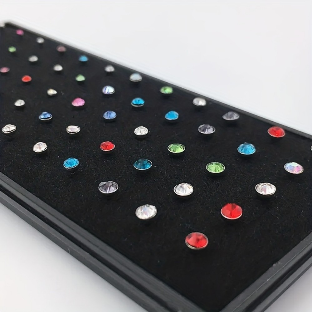 60 قطعة مجموعة حلقات الأنف وأق - مراجعة Body Jewelry In Store وسعره
