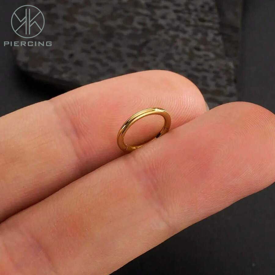 1pc 16G / 18G / 20G التيتانيوم - مراجعة Clicker Ring Seamless وسعره