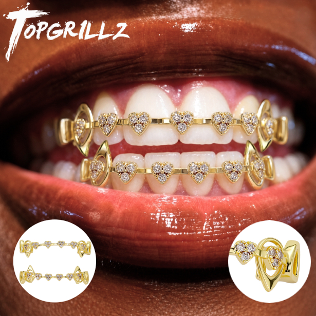 طقم تنانير أسنان TOPGRILLZ بتص - مراجعة Body Jewelry For Men وسعره