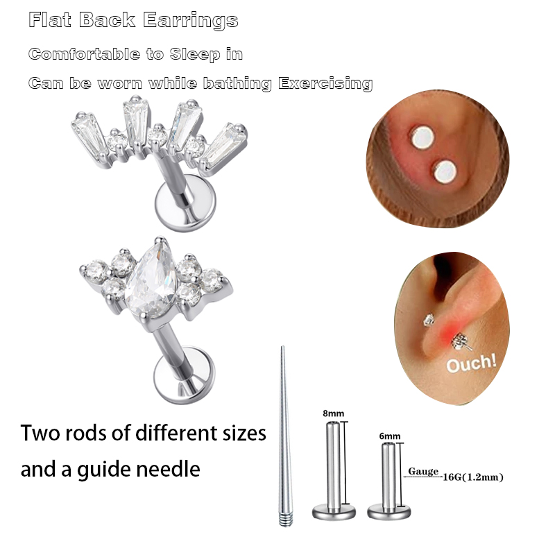 قطعة واحدة من مجوهرات ثقب الأذ - مراجعة Conch Earring Hoop وسعره