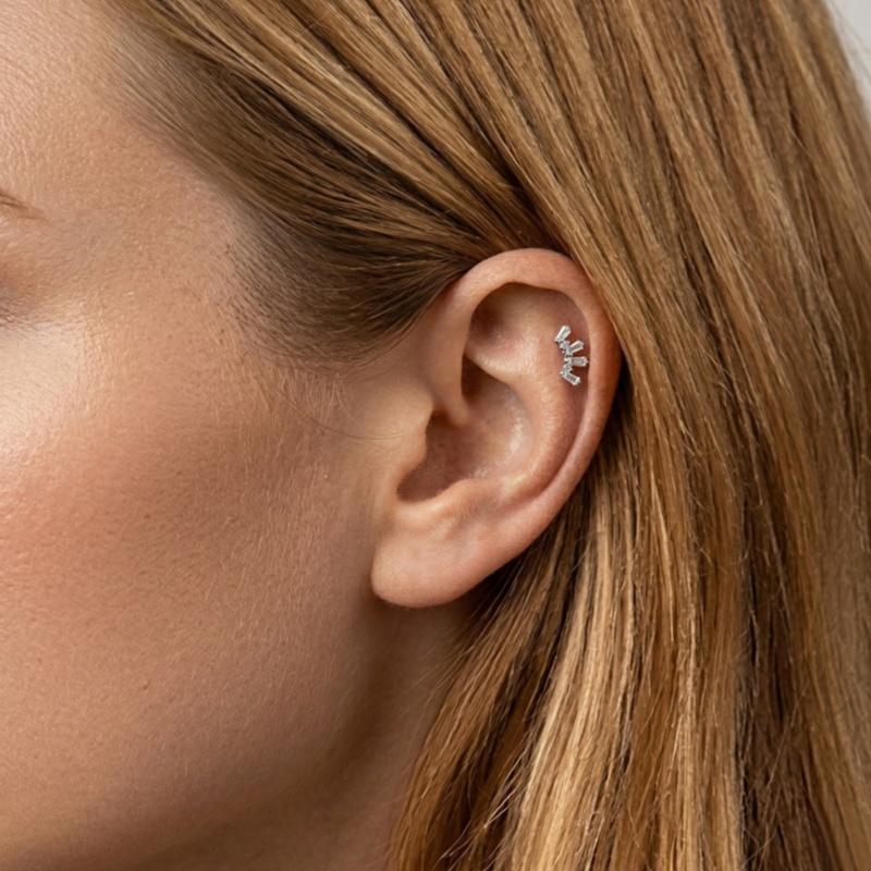 قطعة واحدة من مجوهرات ثقب الأذ - مراجعة Conch Earring Hoop وسعره