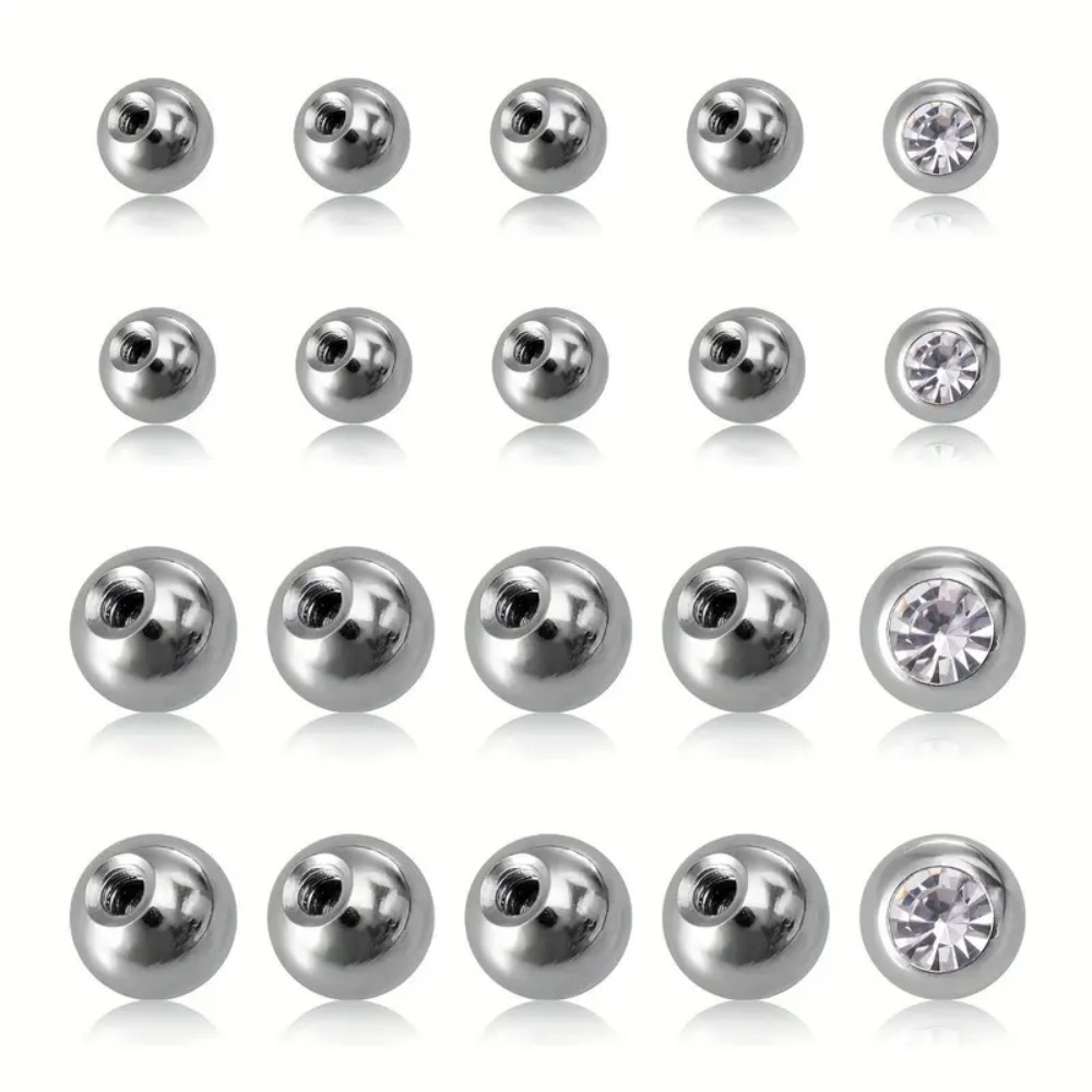 10 قطعة كرات ثقب 3 مللي متر 5  - مراجعة Body Jewelry In Store وسعره