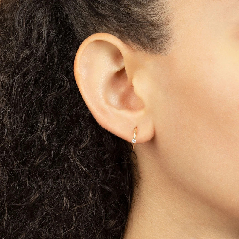 CRMYA الذهب والفضة اللون دائرة - مراجعة Conch Earring Hoop وسعره