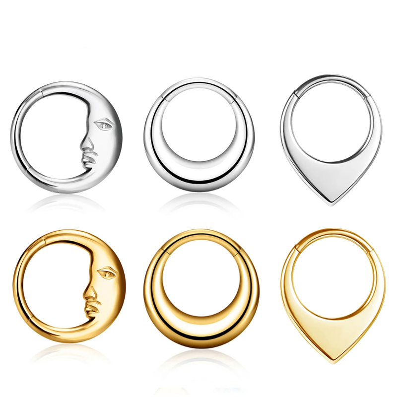 قطعة واحدة من مجوهرات ثقب الجس - مراجعة Conch Earring Hoop وسعره