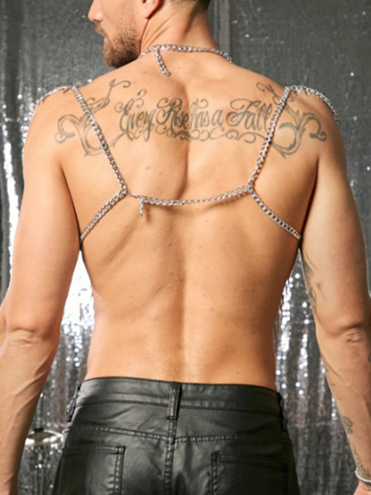 شرابات سلسلة الجسم الكتف مثير  - مراجعة Body Jewelry For Men وسعره
