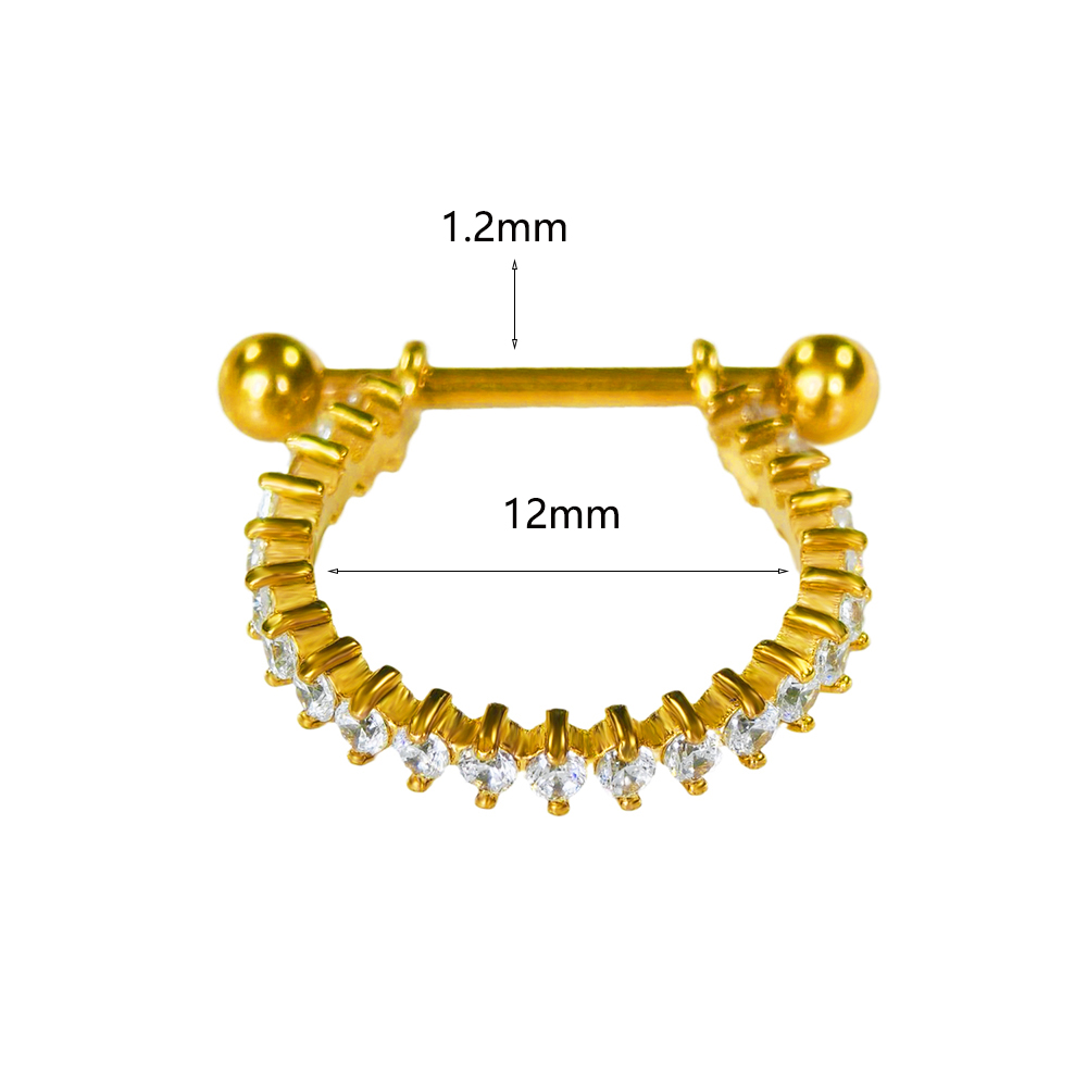 مجوهرات ثقب الجسم من الزركونيا - مراجعة Conch Earring Hoop وسعره