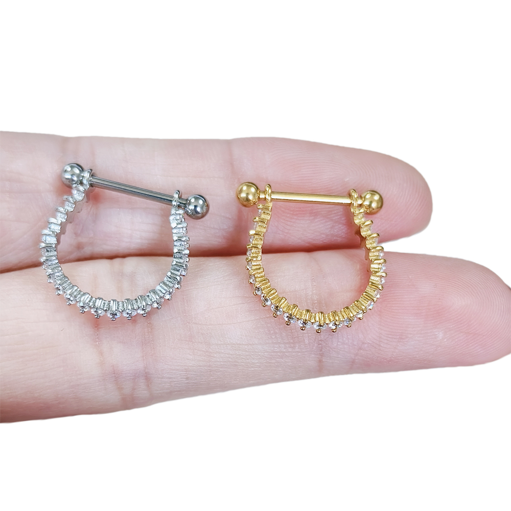 مجوهرات ثقب الجسم من الزركونيا - مراجعة Conch Earring Hoop وسعره
