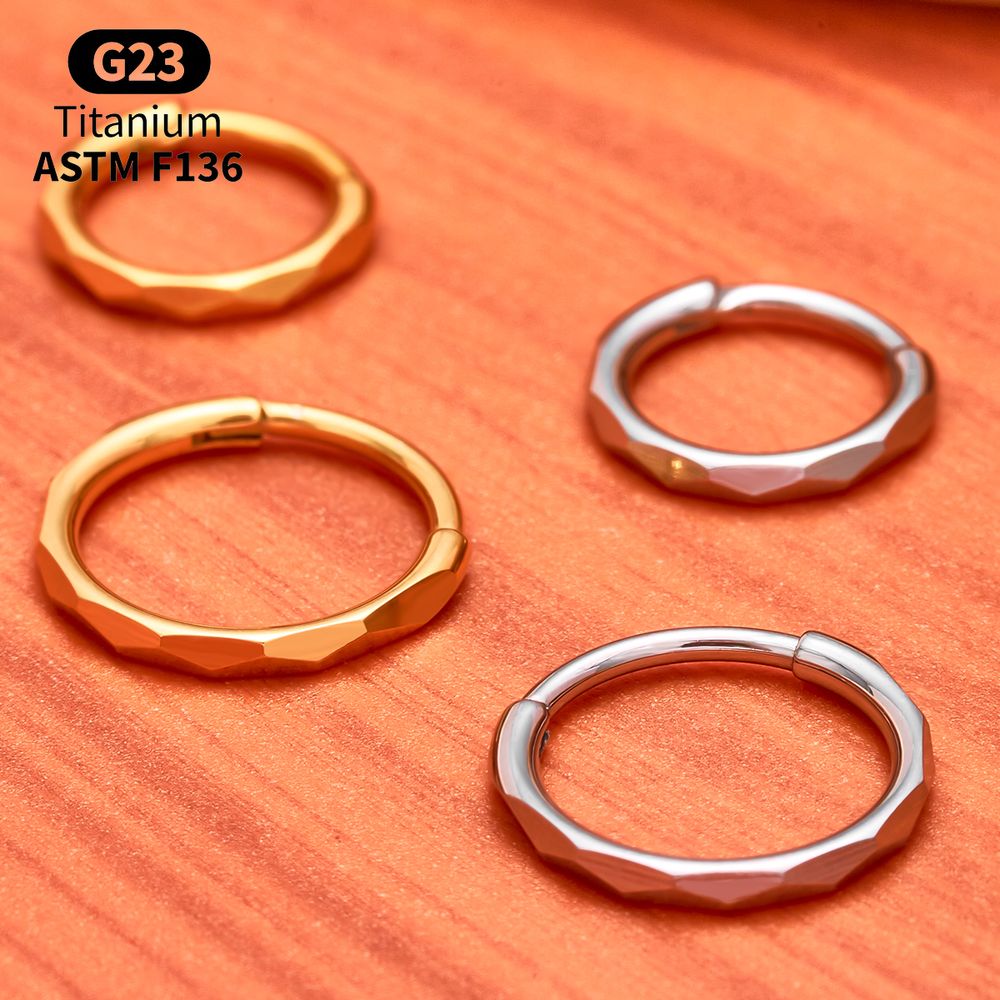 حلقة مفصلية من التيتانيوم G23  - مراجعة Conch Earring Hoop وسعره