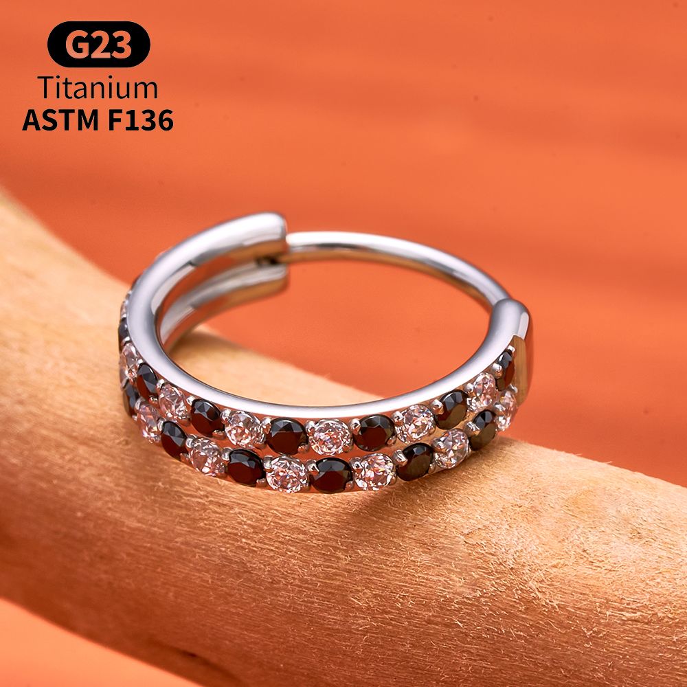 حلقة مفصلية من التيتانيوم G23  - مراجعة Conch Earring Hoop وسعره