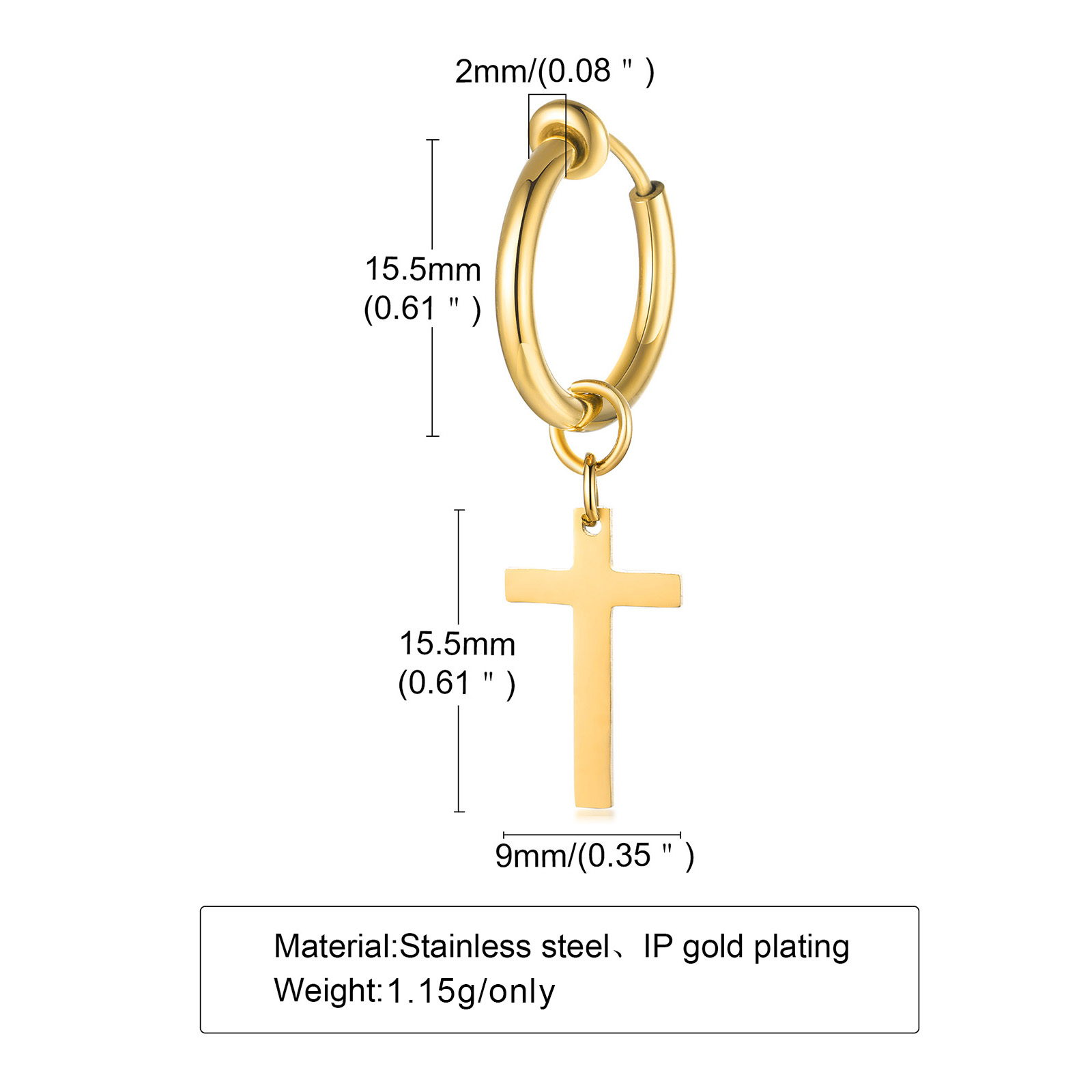 عبر أقراط رجالي ، أقراط طارة ه - مراجعة Conch Earring Hoop وسعره