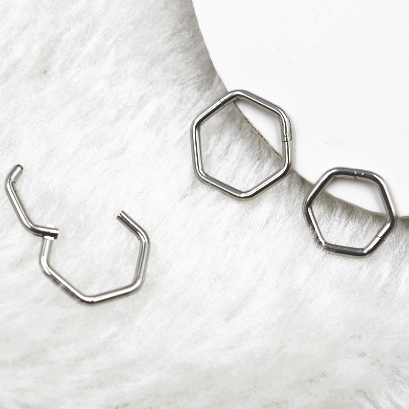 50 قطعة/الوحدة 316L الجراحية ا - مراجعة Clicker Ring Seamless وسعره