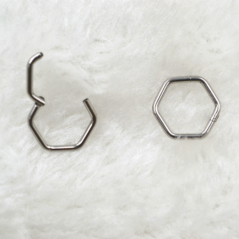 50 قطعة/الوحدة 316L الجراحية ا - مراجعة Clicker Ring Seamless وسعره