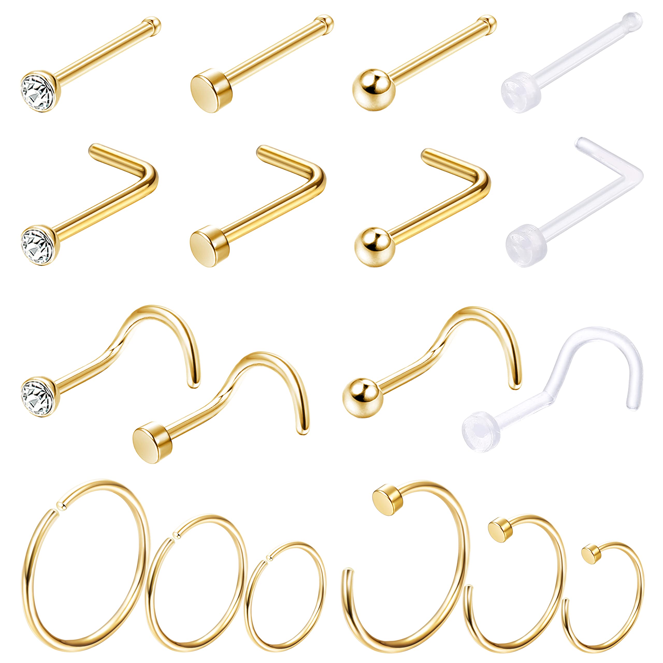 ترصيع حلقي للأنف لا يسبب الحسا - مراجعة Body Jewelry For Sensitive Skin وسعره