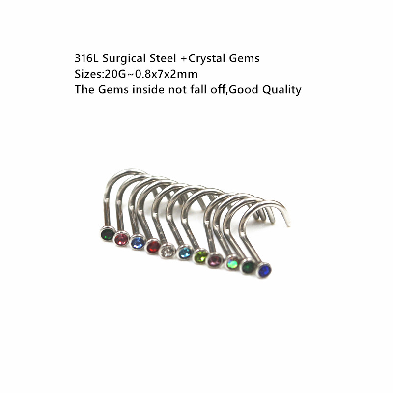 50 قطعة 20 جرام x 7x2 مللي متر - مراجعة Body Jewelry Good Quality وسعره