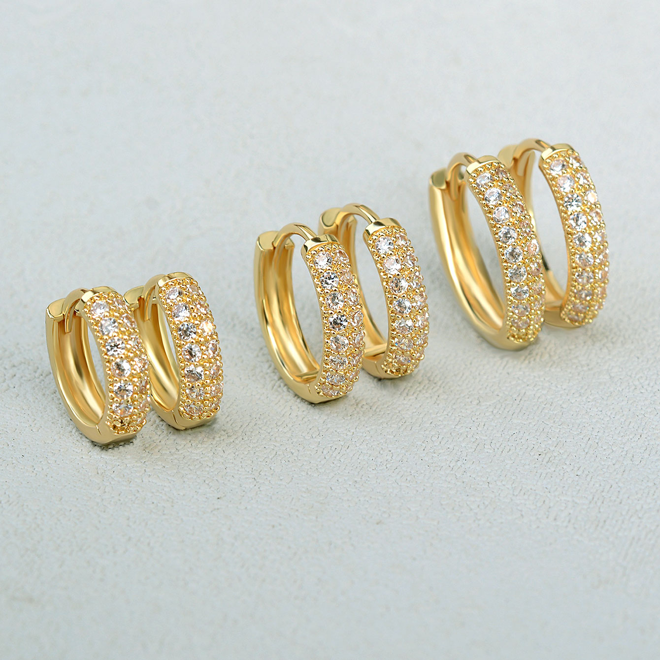 2024 موضة صف مزدوج الزركون Hug - مراجعة Conch Earring Hoop وسعره
