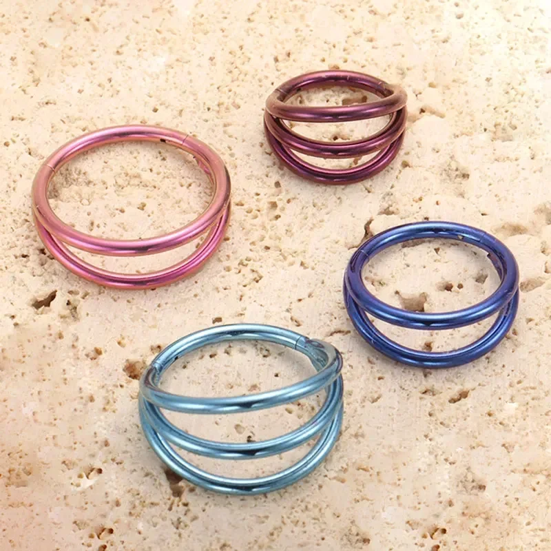 ASTM F136 التيتانيوم 3 طبقة مت - مراجعة Zoor Body Jewelry وسعره