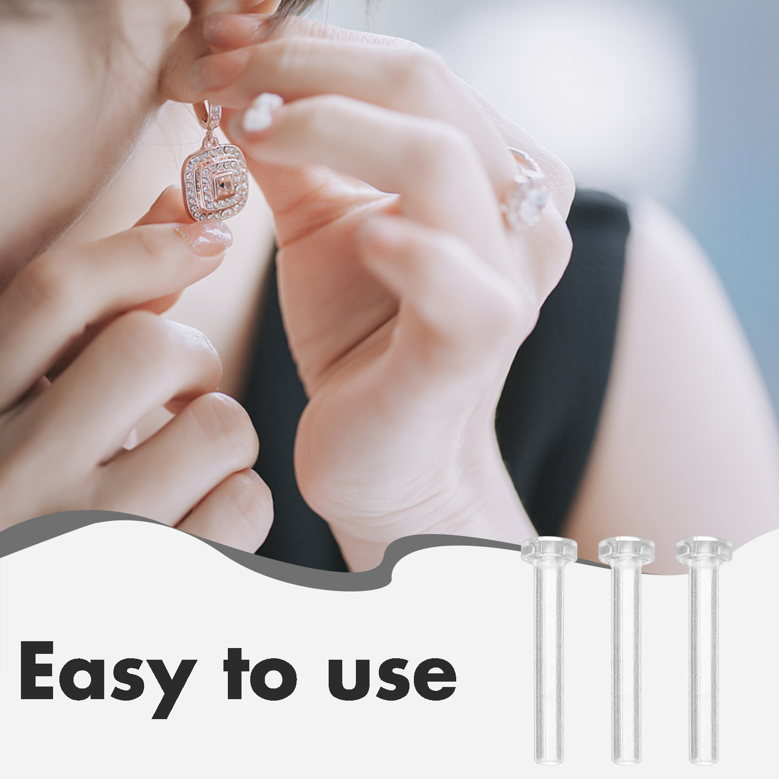 50 قطعة من أغطية حماية دبابيس  - مراجعة Body Jewelry For Sensitive Skin وسعره