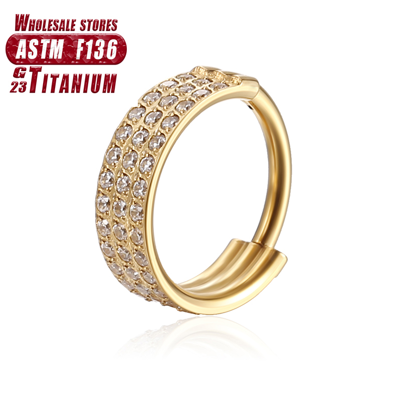 F136 التيتانيوم الأنف الدائري  - مراجعة Clicker Ring Seamless وسعره
