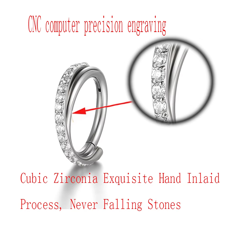 حلقات أذن مفصلية بدون لحام من  - مراجعة Clicker Ring Seamless وسعره