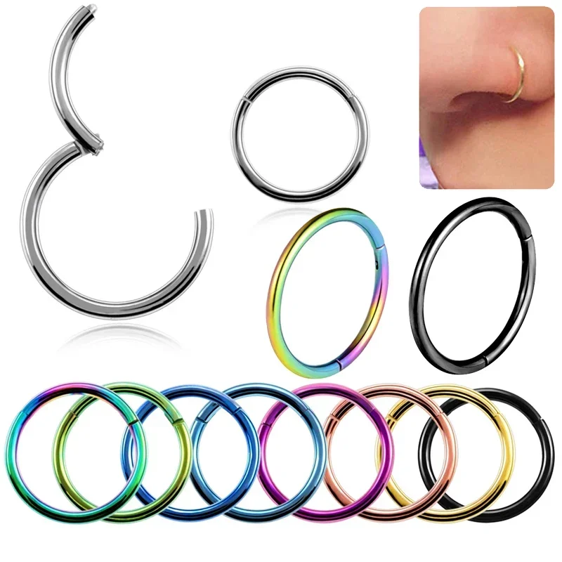 5 قطعة 6/8/10 مللي متر الأنف ا - مراجعة Clicker Ring Seamless وسعره