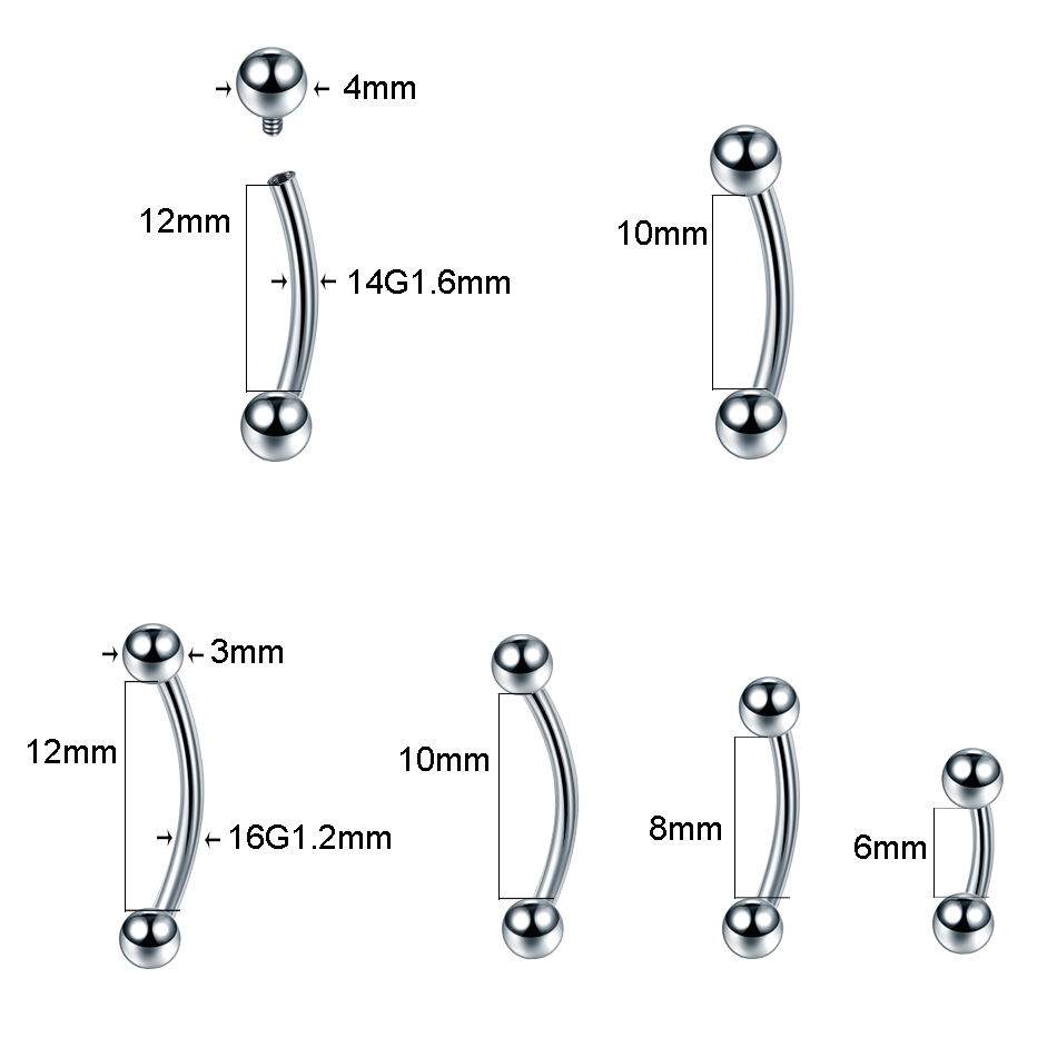 10 قطعة/الوحدة G23 التيتانيوم  - مراجعة Zoor Body Jewelry وسعره
