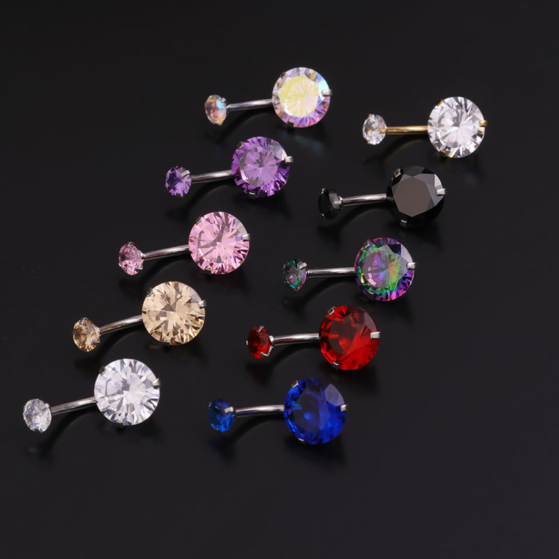 حلقات سرة البطن 14G من الفولاذ - مراجعة Body Jewelry For Sensitive Skin وسعره