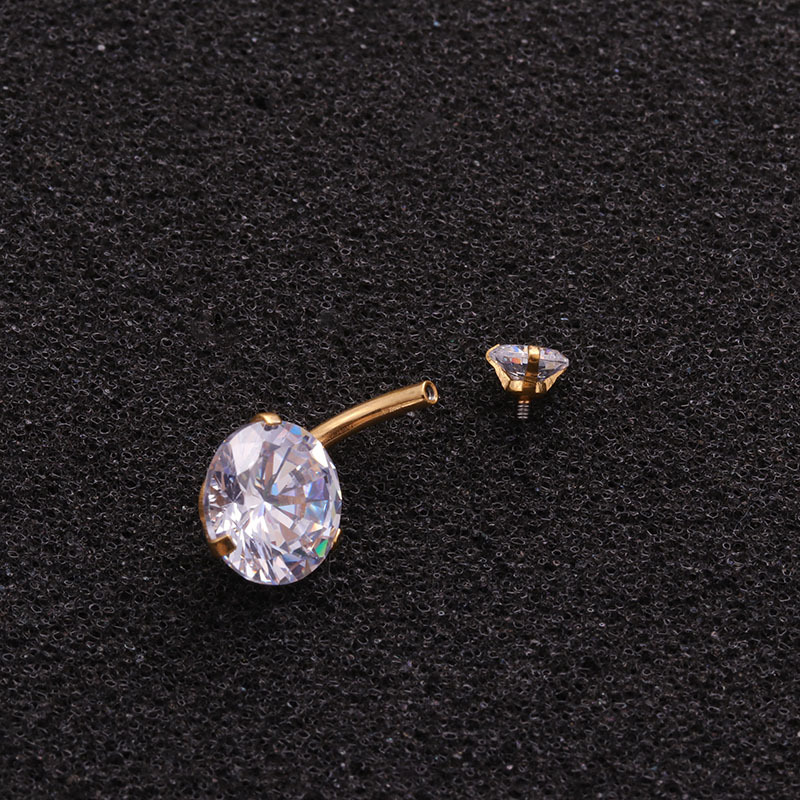 حلقات سرة البطن 14G من الفولاذ - مراجعة Body Jewelry For Sensitive Skin وسعره