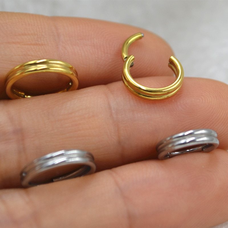 20 قطعة 316L الفولاذ المقاوم ل - مراجعة Clicker Ring Seamless وسعره