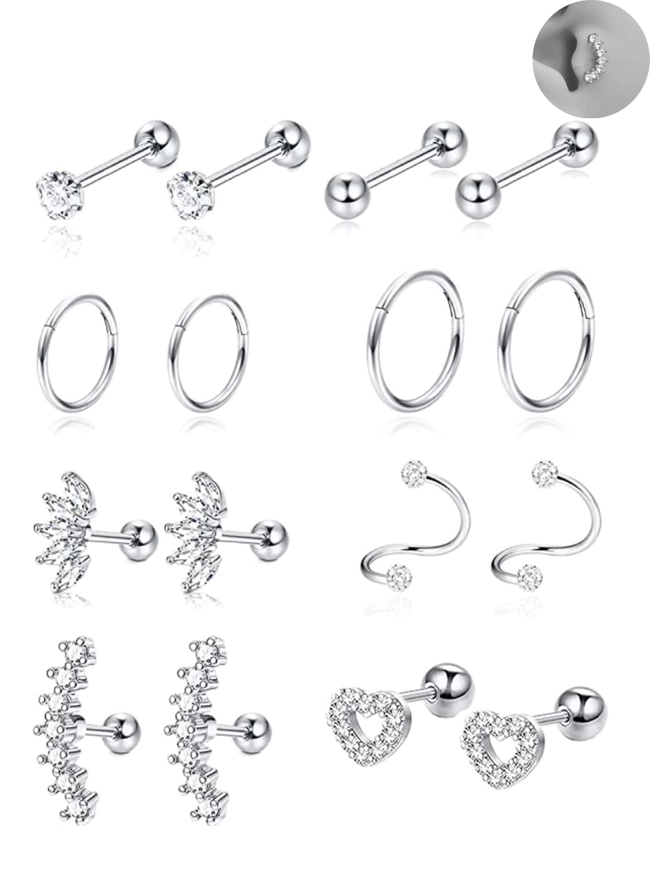 إس جي آي إيه دبليو إي تي إيه - - مراجعة Conch Earring Hoop وسعره