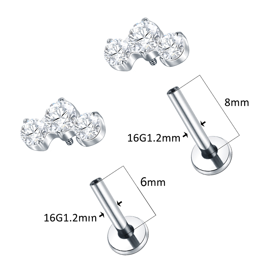 حلقات شفاه للنساء من التيتانيو - مراجعة Zoor Body Jewelry وسعره