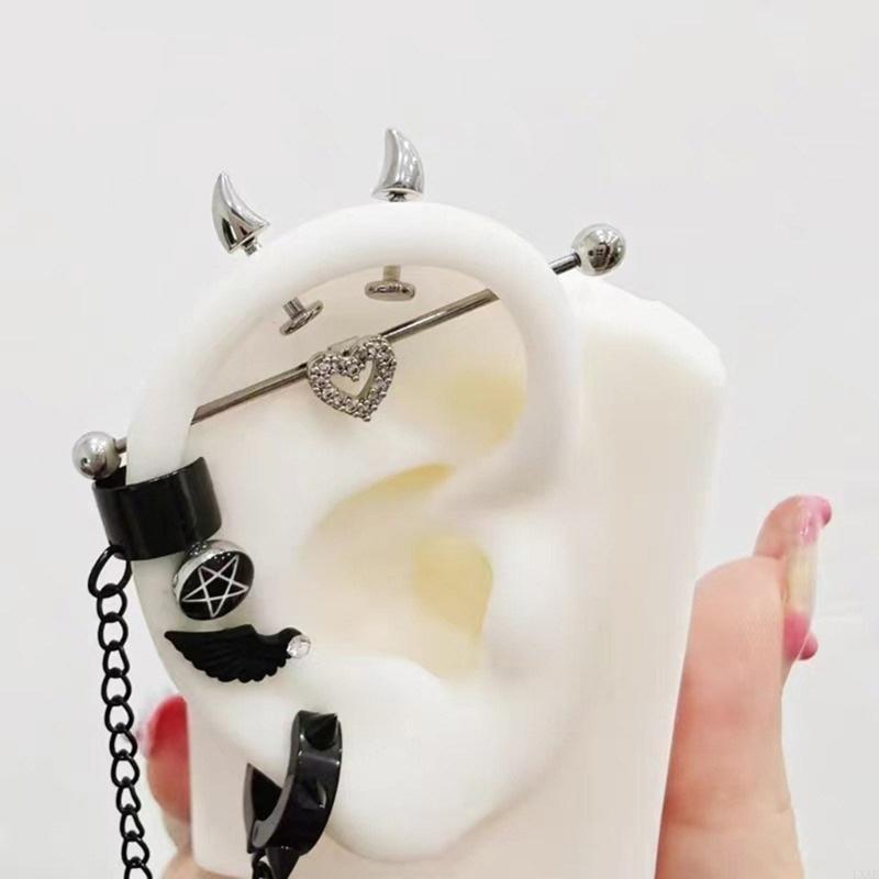 أنيق الشيطان المسامير أقراط مق - مراجعة Body Jewelry For Sensitive Skin وسعره