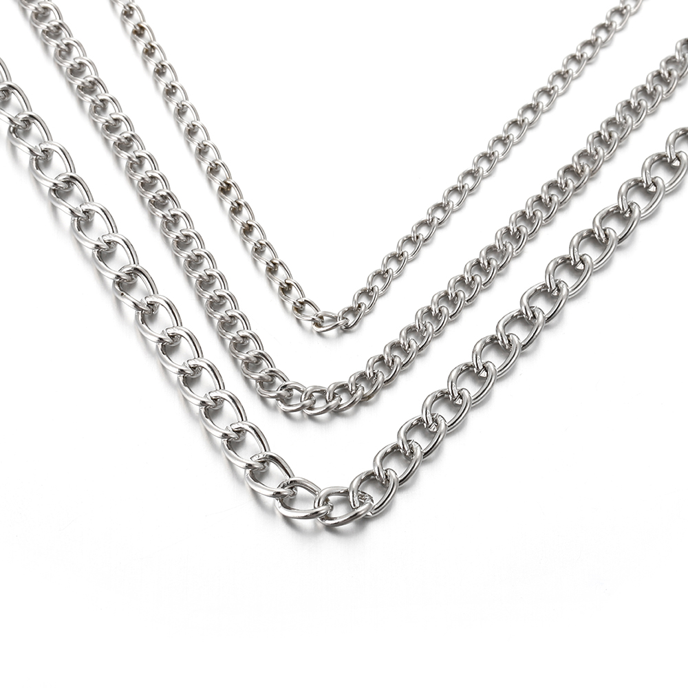 سلسلة معدنية مسطحة بيضاوية الش - مراجعة Body Jewelry وسعره
