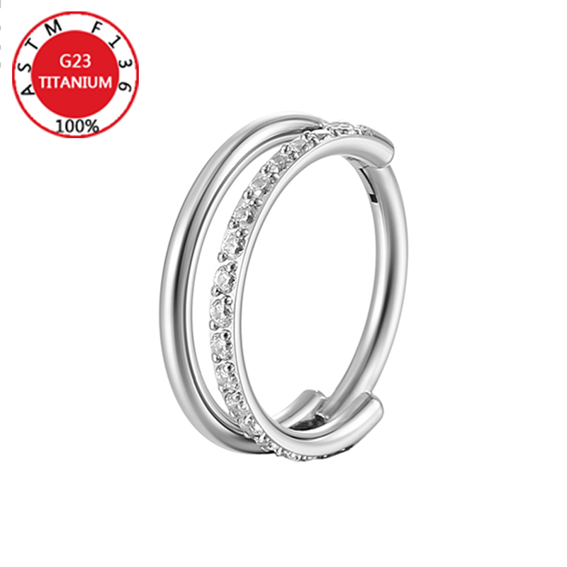 G23 التيتانيوم الأنف الدائري ز - مراجعة Clicker Ring Seamless وسعره