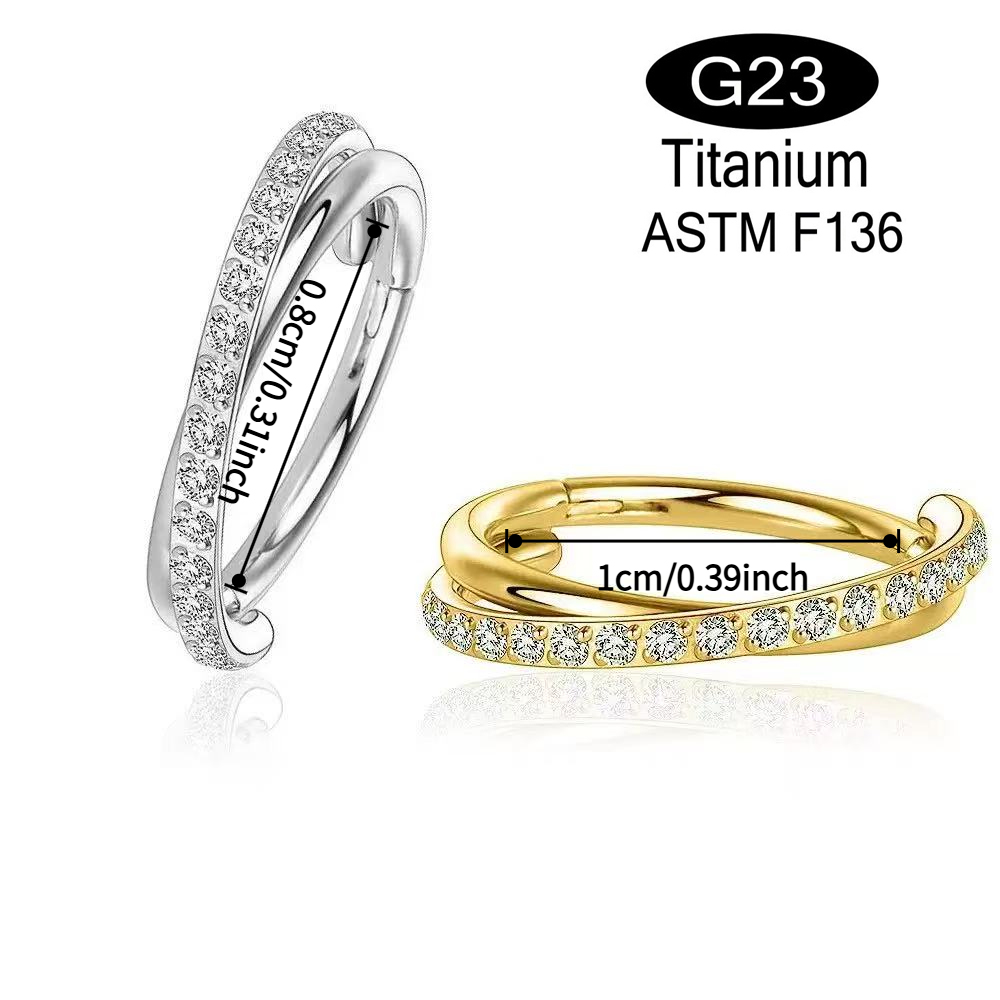 1pcs 16G الغضروف أقراط حلقة ال - مراجعة Clicker Ring Seamless وسعره